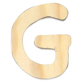 SUPER OFERTA **50%** Letra G en Madera sin Barnizar Stamperia