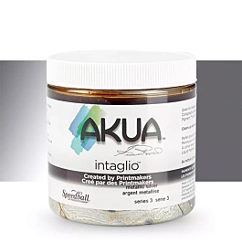 Inchiostro per acquaforte Akua Intaglio Speedball argento metallizzato 236 ml