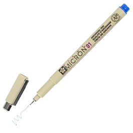 Marcador calibrado azul Sakura Pigma Micron 01