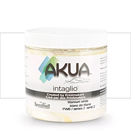 Inchiostro per incisione Speedball per intaglio Akua bianco titanio 236 ml