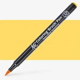 Rotulador Koi Colouring Brush Pen Amarillo Brillante Sakura