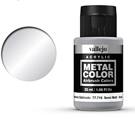 Farba do aerografu Metal Color Modelbouw Verf 716 Semi Matt Aluminium 32ml Vallejo