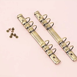 Craftelier 6-Ring Binder Mechanisms Vintage Bronze 