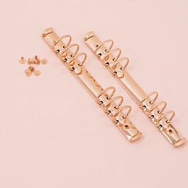 Craftelier 6-Ring Binder Mechanisms Rose Gold 