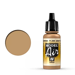Pintura de modelos 348 USAF Castanho areia Modelo Ar Vallejo Modelo Ar 17ml