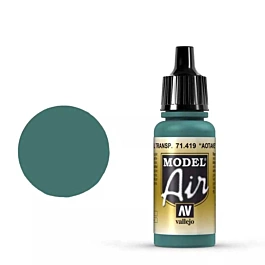 Pintura de modelos 419 Aotake Azul Azul Transparente Modelo Ar Vallejo 17ml