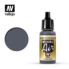 Tinta de modelação Vallejo para Modelismo 110 Cinzento Escuro Modelismo Ar Vallejo 17ml