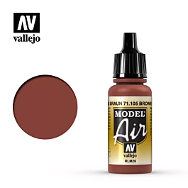 Pintura de modelos 105 Braun Model Air Vallejo 17ml