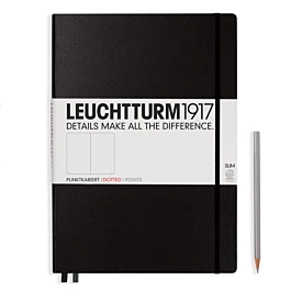 Notebook Master Slim Zwart punten Leuchtturm1917 A4+ Notebook