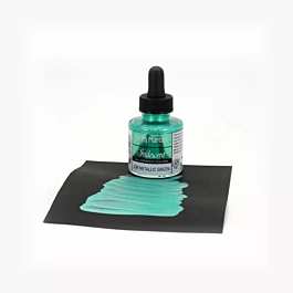 Tinta Iridiscente Caligrafía Metallic Green 23R 1.0oz Dr. Ph. Martin's