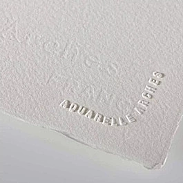 Watercolour satin grain paper 640g/m² Arches 56x76cm Natural White