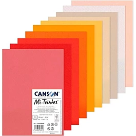Canson Kit 10 Sheets Mi-Teintes Warm Tones A4 160gr