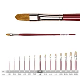 Cat's tongue brush 1865 Da Vinci nº10