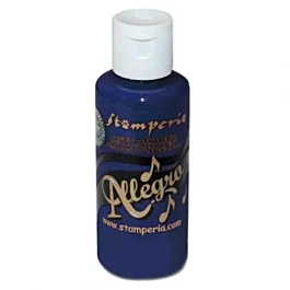 SUPER DEAL **40%** Stamperia Prussian Blue Allegro Acrylic Paint 59ml