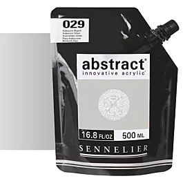 Abstract iridescent silver acrylic paint nº29 Sennelier 500ml