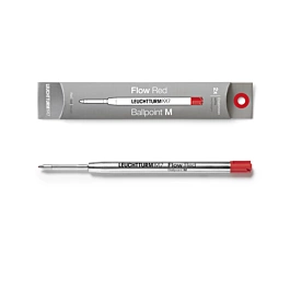 Set 2 recambios tinta bolígrafo Drehgriffel Nr.1 Rojo Leuchtturm1917 Flow M