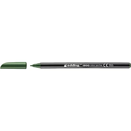 Marcador verde oliva 1200 ponta fina Edding
