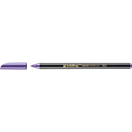 Marcador metálico violeta 1200 ponta fina Edding