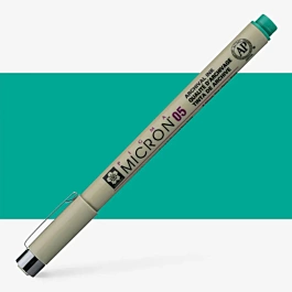 Green marker Sakura Pigma Micron 05