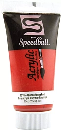 Speedball Acrylverf Quinacridone Red 75ml