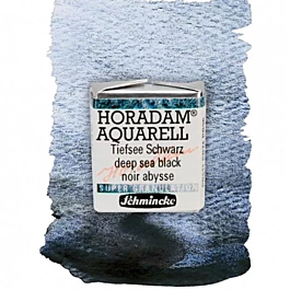 Watercolour Horadam supergranulated medium godet Deep Sea Black 955 S.3 Schmincke