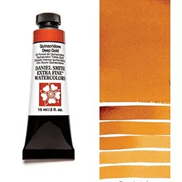 Daniel Smith Extra-Fine Quinacridone Deep Gold Watercolour, S.2 tube, 15ml