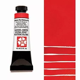 Daniel Smith Extra-Fine Cadmium Red Medium Hue Watercolour, S.3 tube, 15ml