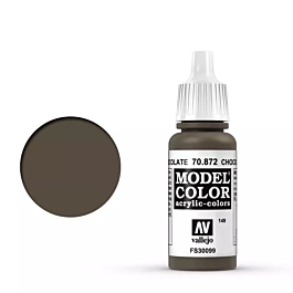 Modeling paint 872 chocolate brown Model Color Vallejo 17ml
