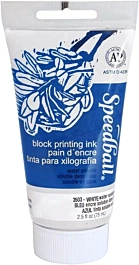 Water-based woodcut ink White Speedball 75ml