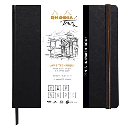 Rhodia Pen en Inkwash Boekblok 21x21cm