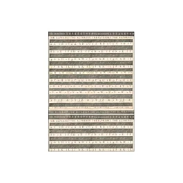 SUPER DEAL **30%** Stamperia Printed Felt Stripes and Letters 50x70cm