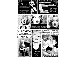 SUPER DEAL **60%** Stamperia Printed Felt Marilyn Monroe 50x70cm