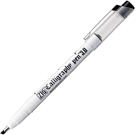 Kuretake Calligraphy Zig 3mm black bevelled tip felt tip pen