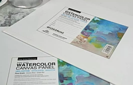 Phoenix Water Color Canvas Panel 24x30cm