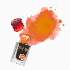 Glass inkwell with tangerine ink 1791 TWSBI 18ml