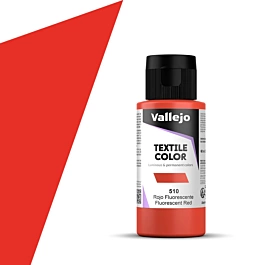Textielverf 510 Rood Fluorescerende Textielverf Vallejo 60ml