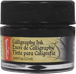 Pigmented acrylic ink Super Black Speedball 12ml