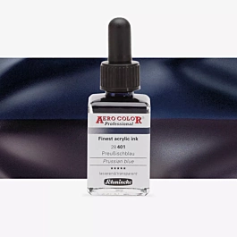 Acrylinkt 401 Pruisisch Blauw Aerocolor Professional Schmincke 28 ml