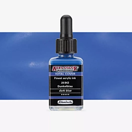 Acrylinkt 843 Donkerblauw Aerocolor Professional Schmincke 28ml