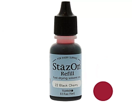 Refill for Ink Pad StazOn 22 Black Cherry