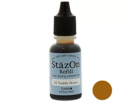 Refill for Ink Pad StazOn 43 Saddle Brown