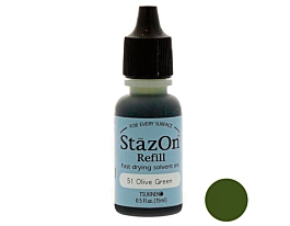 Refill for Ink Pad StazOn 51 Olive Green
