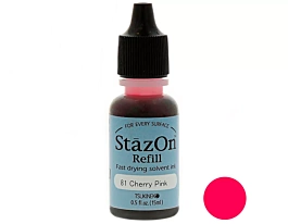 Refill for Ink Pad StazOn 81 Cherry Pink