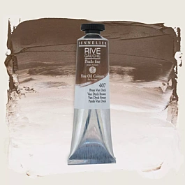 Van Dyck 407 Rive Gauche Sennelier brown oil paint tube 40ml