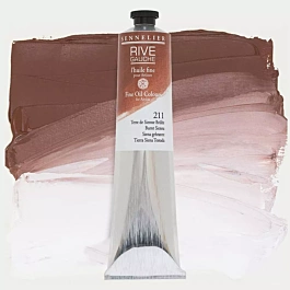 Burnt sienna oil paint tube 211 Rive Gauche Sennelier 200ml