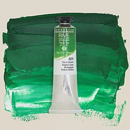 Hooker 809 Rive Gauche Sennelier Green Oil Paint Tube 40ml