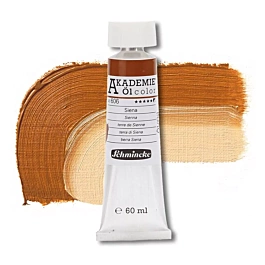 Huile de terre de Sienne tube 606 Akademie Öl Schmincke 60ml
