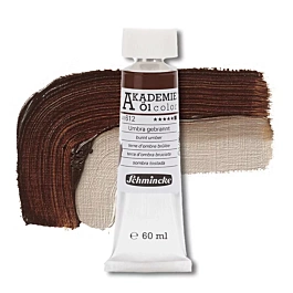 Huile de terre d'ombre brûlée tube 612 Akademie Öl Schmincke 60ml