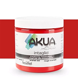 Inchiostro per incisione Speedball per intaglio Akua rosso scarlatto 236 ml