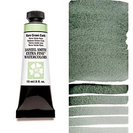 Daniel Smith Extra-Fine Watercolour, Rare Green Earth, S.2 tube, 15ml